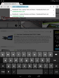 Tastatur: Hochformat