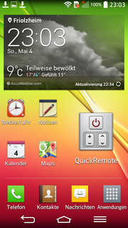 Die Launcher-Oberfläche ist bereits vom G2 bekannt.