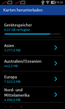 Das Kartenmaterial benötigt viel Platz.