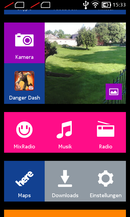 Bekannte Lumia-Apps sind vorinstalliert.