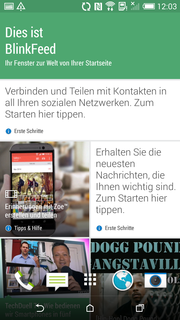 BlinkFeed gefällt außerdem mit seiner Gestaltung und der Darstellung der News aus Internet und Social Media.