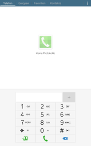 Die Telefonapp ist übersichtlich geraten.
