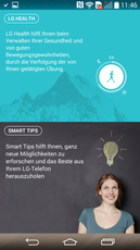 LG Health und Smart Tips sind fester Bestandteil des LG G3.