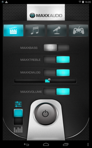 Die MaxxAudio-Software verbessert vor allem die Qualität von externen Lautsprechern.