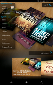 Bei allen Kindle Fire-Produkten gibt es einen unübersehbaren Fokus auf Amazons Online-Store.