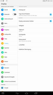 Der Bildschirm bräuchte allerdings mehr Farbtreue oder einen einstellbaren Weißabgleich.
