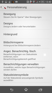 Umfangreiche Personlisierungsmöglichkeiten gibt es für die Oberfläche.