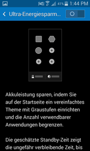 Den Ultra-Energiespar-Modus gibt es allerdings.