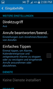Für Menschen mit Handicap lassen sich zusätzliche Helfer aktivieren.