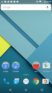 Als Software kommt ein unverändertes Android 5.0.1 zum Einsatz.