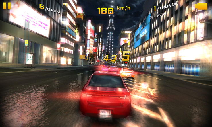 Asphalt 8 ist in hohen Details spielbar.
