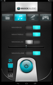 Die MAXX Audio Software ermöglicht es dem Nutzer, die Sound-Einstellungen zu optimieren.