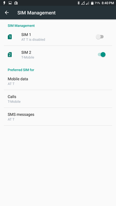 Dual-SIM GSM, CDMA wird nicht unterstützt