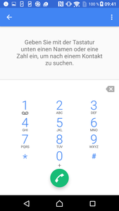 Telefon-App: Ziffernblock