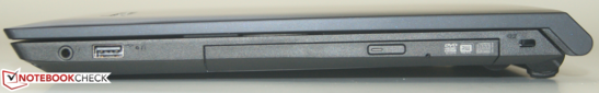 Rechts: Audiokombi, 1 x USB 2.0, DVD-Laufwert