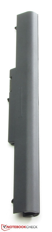 Der Akku wiegt knapp 212 Gramm...