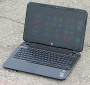 Das Sleekbook im Freien.