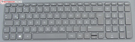 HP verbaut eine Chiclet-Tastatur.