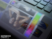 Die Kunststoff-Fläche spiegelt allerdings leicht