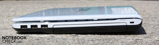 Rechte Seite: 3 x USB, DVD-LW, Kensington