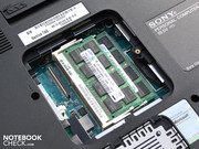 Der DDR3-RAM (2 x 4.096 MB) sitzt auf zwei Sockeln.