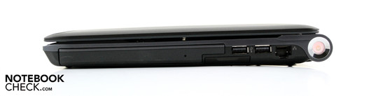 Rechte Seite: DVD-Brenner, 2 x USB 2.0, Ethernet, ExpressCard34