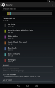 Von den 16 GB internem Speicher bleiben netto noch 11,91 GB übrig.