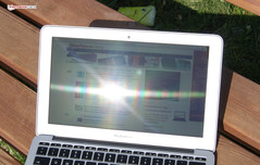 Das spiegelnde Display ...