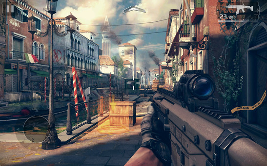 Anspruchsvolle Titel wie Modern Combat 5 stellen das Asus Memo Pad 8 vor keinerlei Probleme.