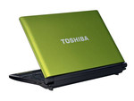 Das Toshiba NB550D in Lime-Green-Metallic