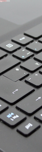 schade: deutlicher Hubweg, meist fester Anschlag, aber glatte, plane Tasten und ein uneinheitlicher Druckpunkt