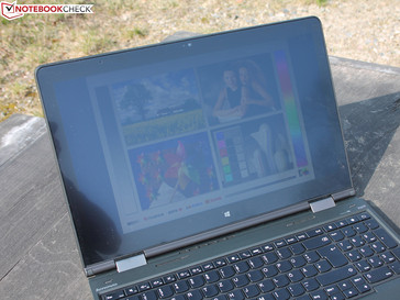 das ThinkPad Yoga 15 im Sonnenschein