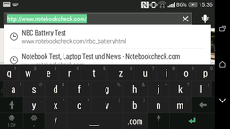 ...im Querformat sind die Tasten groß genug.