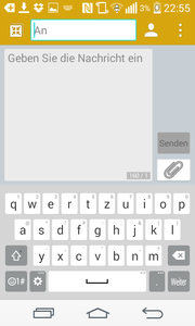 Die Tastatur entspricht dem Android-Standard, lässt sich aber etwas anpassen.