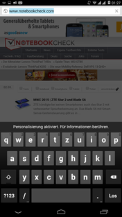 Das 7-Zoll-Display ermöglicht recht große Tasten.