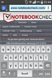 Trotz des kleinen Displays lässt es sich...