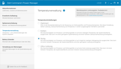 Temperaturverwaltung im Power Manager