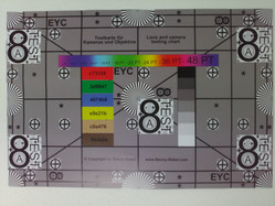 Referenzkarte abfotografiert