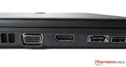 Externe Monitore lassen sich über VGA und Display-Port ansteuern