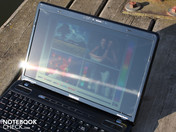 Sonne fällt direkt ins Panel