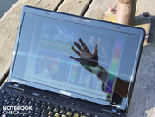 Sonne direkt mit Reflexion