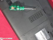 Die Wartungsklappe ist schnell geöffnet.