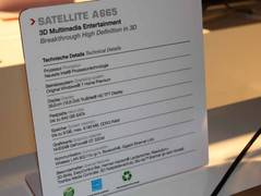 IFA 2010: Toshiba Satellite A665 3D Spiele-Notebook