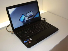 IFA 2010: Toshiba Satellite Pro L650 – Die Anzeige ist entspiegelt.