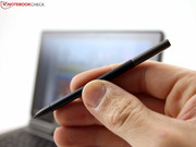 Den kleinen Stift hat der Nutzer immer dabei, der große eignet sich besser für Skizzen oder Handschrift.