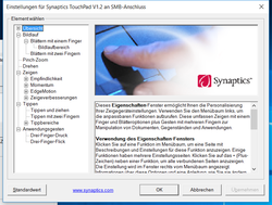 Einstellungen Touchpad