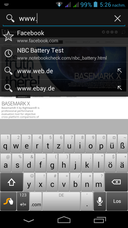 Android-Tastatur hochkant