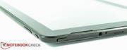 Saubere Spaltmaße bestätigen die tolle Verarbeitung des Tablets.