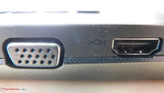 Dank VGA und HDMI eignet sich das G700 gut für Präsentationen und zum Anschluss an Videoprojektoren.