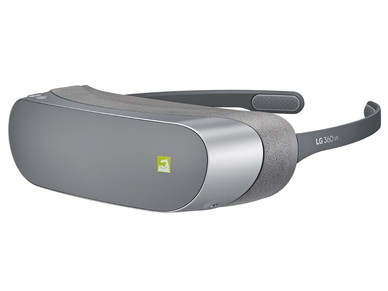 Das LG G5 lässt sich mit diesem Virtual-Reality-Headset verbinden (Bild: LG)